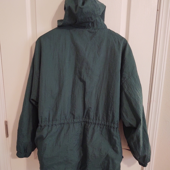 Vintage Casual Club Reversible Snap Jacket Aztec Southwest Fleece Nylon Medium - Picture 5 of 6